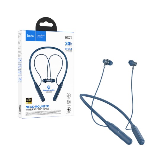 Auscultadores Neckband Hoco ES74 Refinado Azul